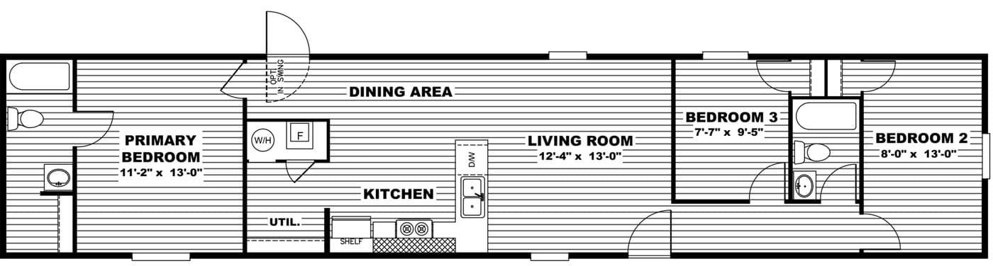 CT Elation TRS14663A Floor Plan