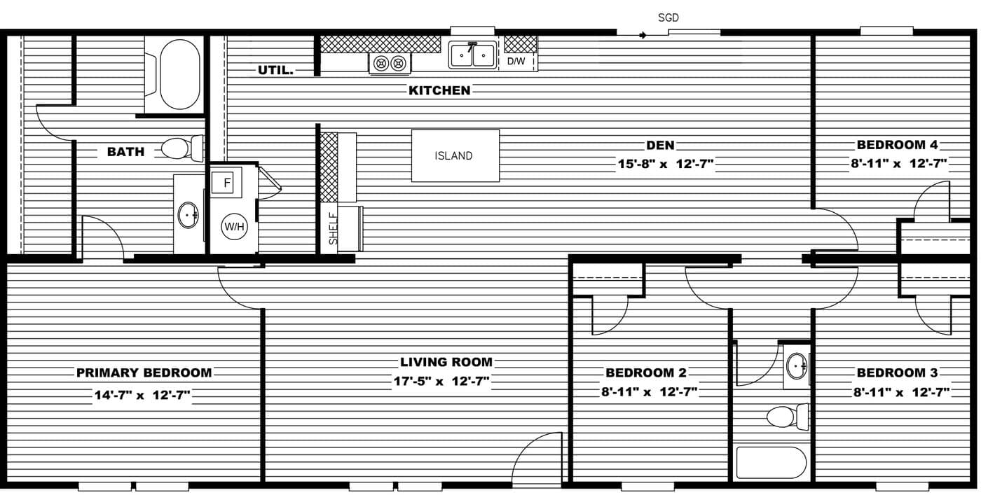 CT Marvel 4 TRU28564A Floor Plan