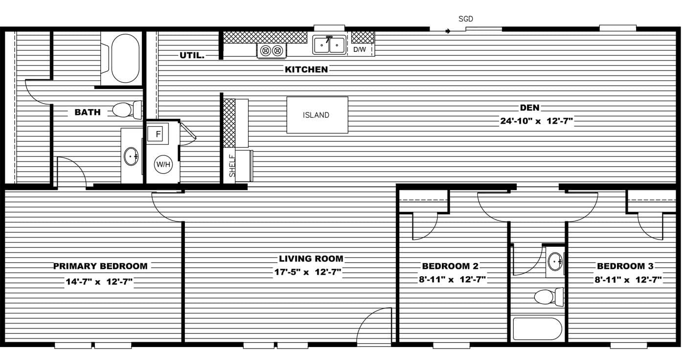 CT Marvelous 3 TRU28563M Floor Plan
