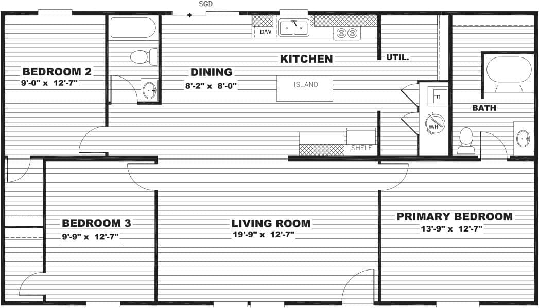 CT Satisfaction TRU28483R Floor Plan