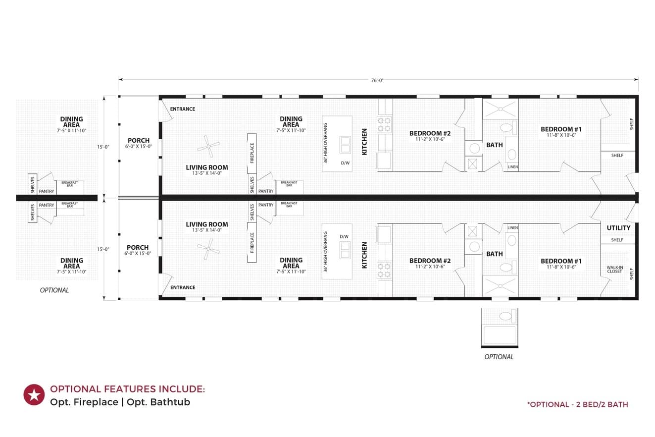 PH Cumberland Duplex Floor Plan