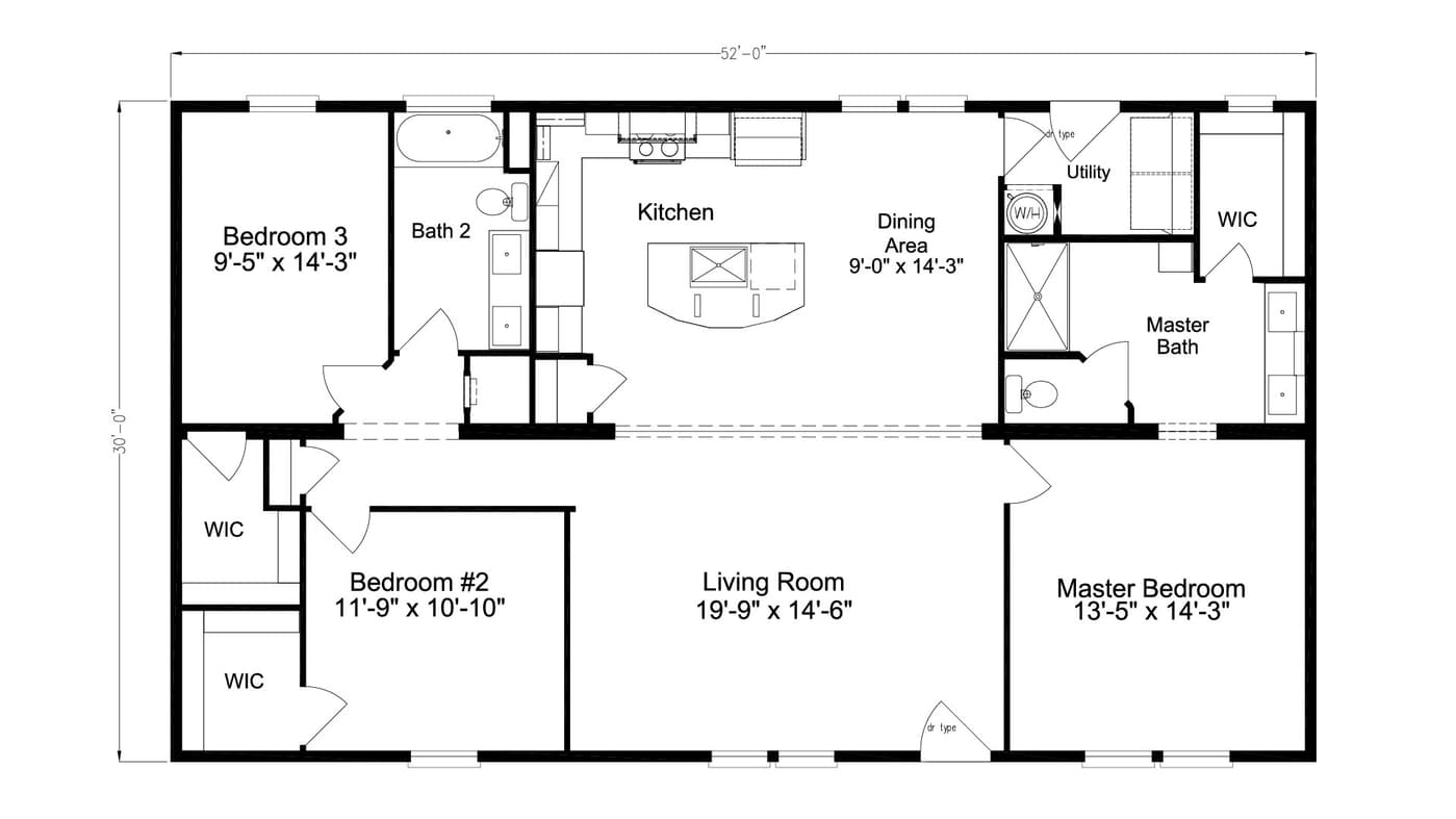 PH Quinn 30523A Floor Plan